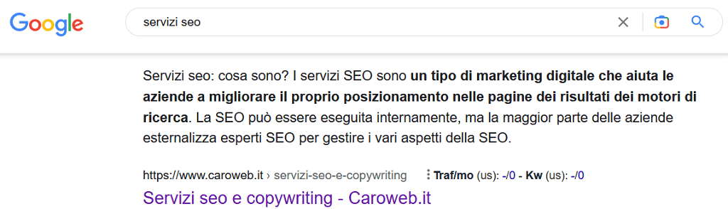 Caroweb - Servizi SEO