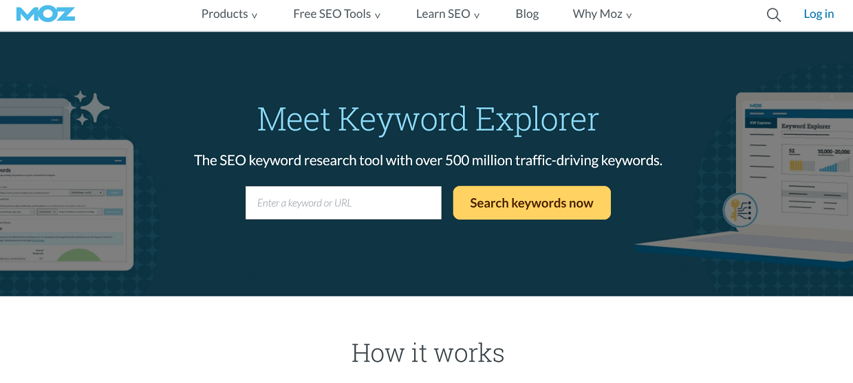 Keyword Explorer di Moz